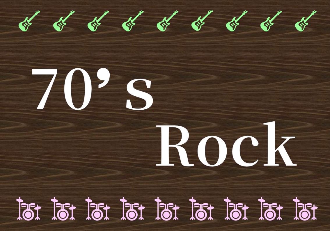 視聴覚展示70年代ロックのポスター 視聴覚展示70年代ロックのポスター