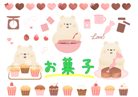 特集お菓子のポスター