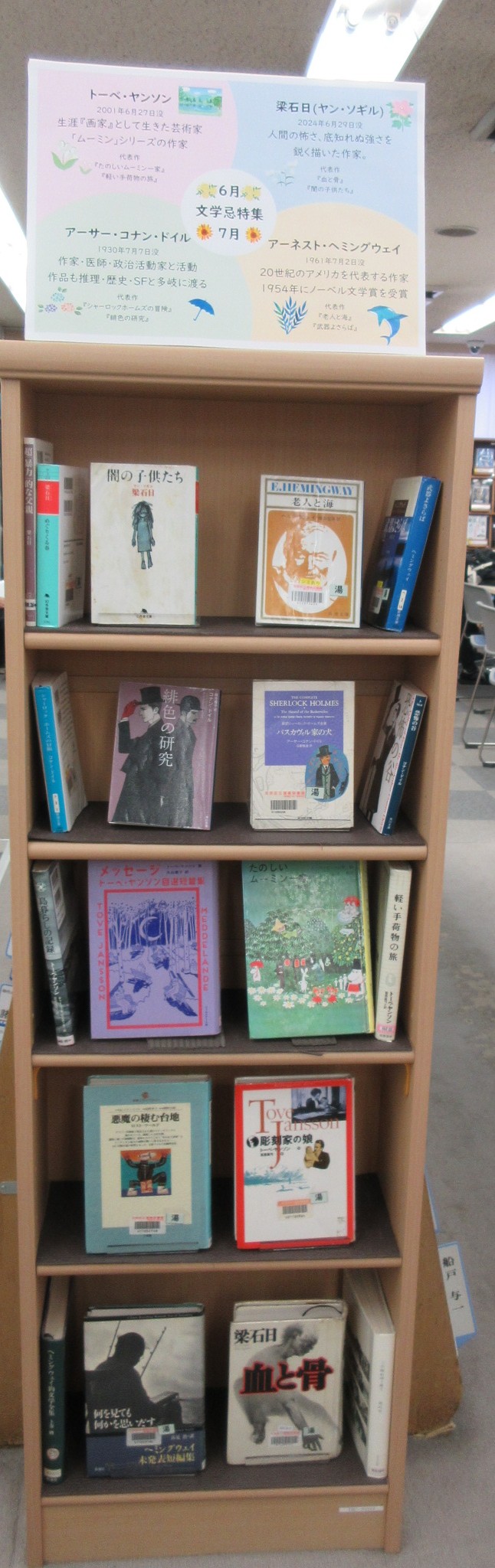 文学忌コーナーの写真 文学忌コーナーの写真